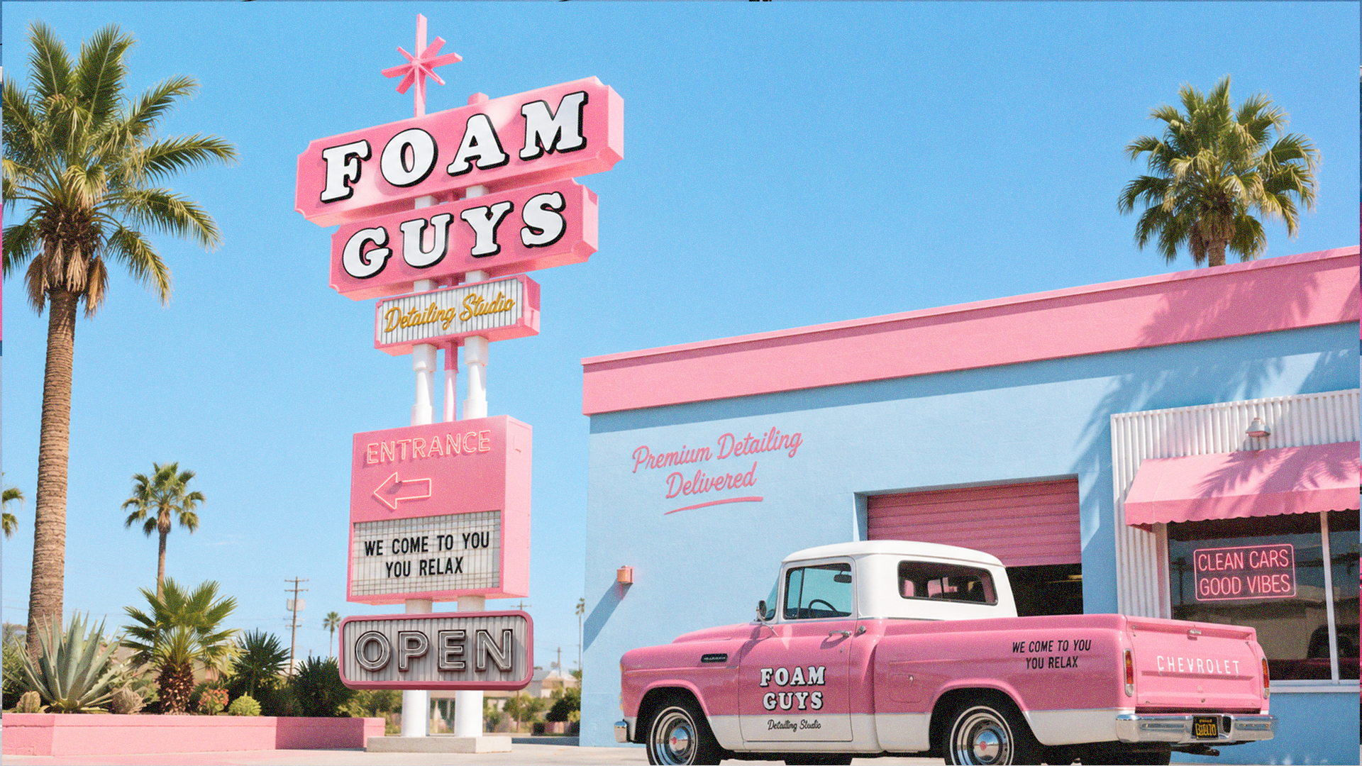 Foam Guys vintage detailing studio